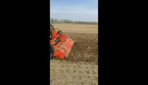 汉美1GK-330折叠旋耕机作业视频
